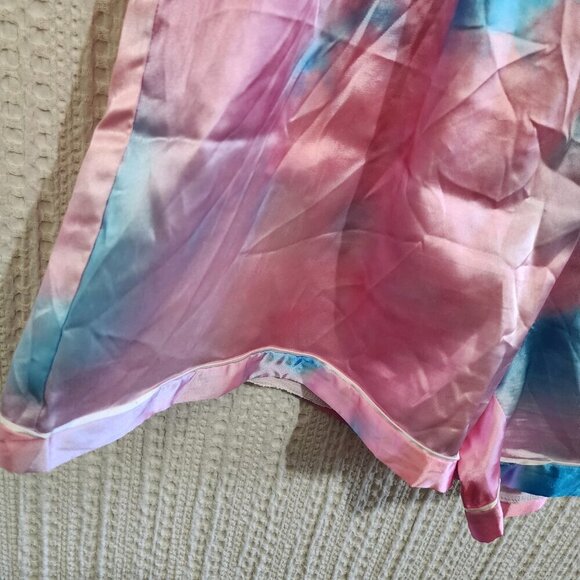 Taylor Swift Tie Dye Cotton Candy Lover Era Satin Pajama Shorts Plus Size 3X - Picture 8 of 13